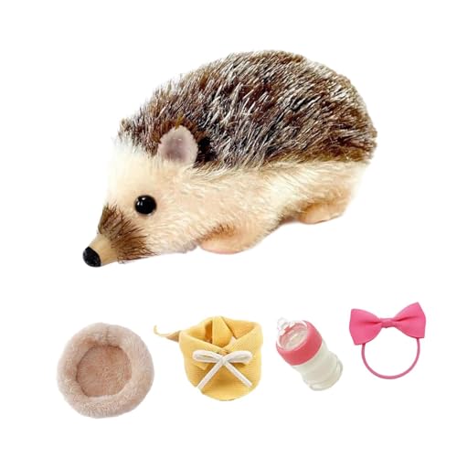 Milageto 5 '' Reborn Hedgehog Spielzeug Silicone Realistisch, lustige Foto -Requisiten, süße Tierpuppe Mini Hedgehog Spielzeug für Kinder Geburtstagsgeschenk, Braun Milageto 5 '' Reborn Hedgehog Spielzeug Silicone Realistisch, lustige Foto -Requisiten, süße Tierpuppe Mini Hedgehog Spielzeug für Kinder Geburtstagsgeschenk, Braun von Milageto
