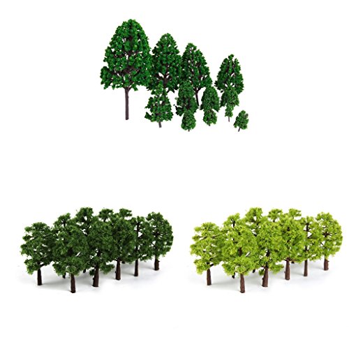 Milageto 52 Bäume Modell Architektur Zuglandschaft Layout HO OO Multi Scale Hot von Milageto