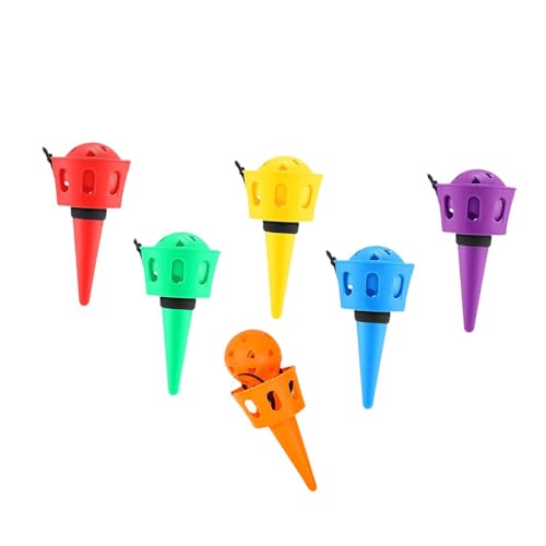 Milageto 6 Stücke entwickeln Fähigkeiten × Wurf- und Fangkugeln Set Hand Eye Coordination für Yard Outdoor Innenspiel Jungen und Mädchen Rasen von Milageto