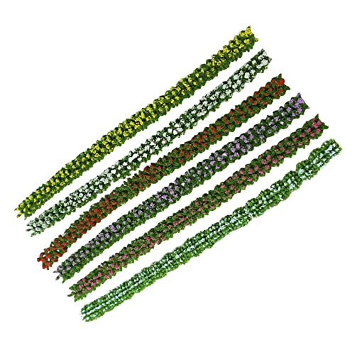 Milageto 6 X Künstliche Miniatur Blumenstreifen, Blumenhaufen, Blumenbüsche, 1/12, Puppenhaus Strauchstreifen für, Diorama, Sand, Tisch, Landschaft, 0,7 cm breit Milageto 6 X Künstliche Miniatur Blumenstreifen, Blumenhaufen, Blumenbüsche, 1/12, Puppenhaus Strauchstreifen für, Diorama, Sand, Tisch, Landschaft, 0,7 cm breit von Milageto
