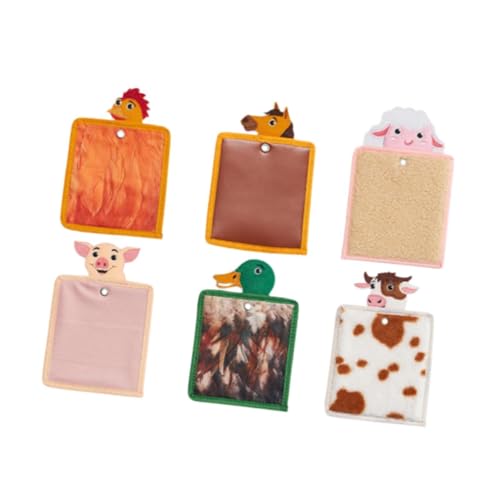 Milageto 6-teilige sensorische Matten, frühes Lernspielzeug, niedliche strukturierte sensorische Fliesen, taktiles Spiel für Vorschulklassenzimmer, Babys Milageto 6-teilige sensorische Matten, frühes Lernspielzeug, niedliche strukturierte sensorische Fliesen, taktiles Spiel für Vorschulklassenzimmer, Babys von Milageto