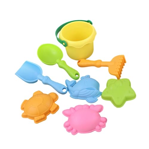 Milageto 8X Strandspielzeug Sandkastenspielzeug Set Spielen Sand Werkzeuge, Eimer und Rechen für Kinder, Party Favors Party Jungen Mädchen Aktivitäten, Gelb Milageto 8X Strandspielzeug Sandkastenspielzeug Set Spielen Sand Werkzeuge, Eimer und Rechen für Kinder, Party Favors Party Jungen Mädchen Aktivitäten, Gelb von Milageto