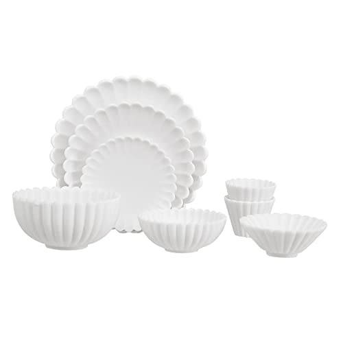 Milageto 8X Zubehör 1/6 Teller Schüssel Geburtstagsgeschenk für Erwachsene Kinder, Weiß Milageto 8X Zubehör 1/6 Teller Schüssel Geburtstagsgeschenk für Erwachsene Kinder, Weiß von Milageto