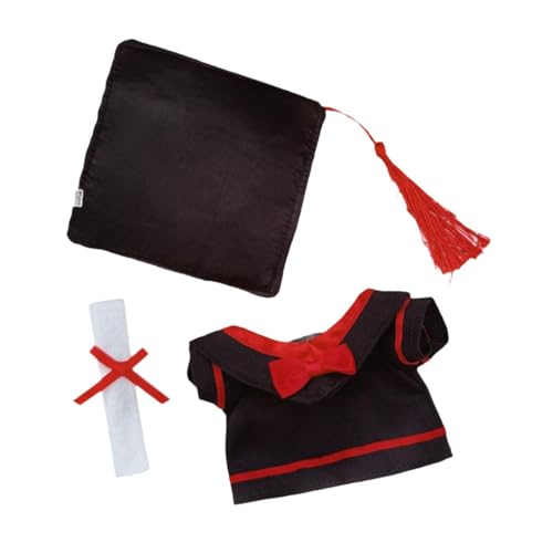 Milageto Abschlussmütze und Talar für Puppen, süßes, weiches DIY-Kleidungsset für Kinder, Accessoires, stilvolle Mini-Puppenkleidung für die meisten 5-6,5 Zoll , 3 Stück Milageto Abschlussmütze und Talar für Puppen, süßes, weiches DIY-Kleidungsset für Kinder, Accessoires, stilvolle Mini-Puppenkleidung für die meisten 5-6,5 Zoll , 3 Stück von Milageto