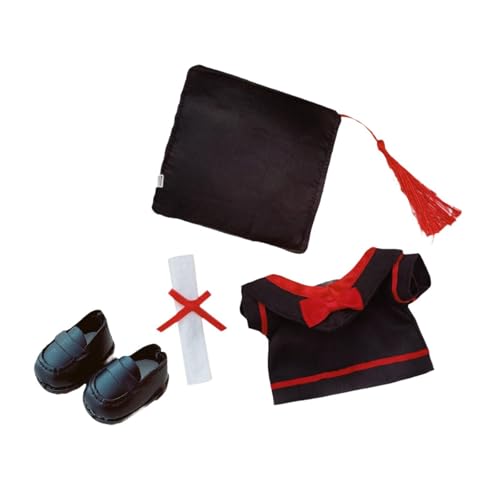 Milageto Abschlussmütze und Talar für Puppen, süßes, weiches DIY-Kleidungsset für Kinder, Accessoires, stilvolle Mini-Puppenkleidung für die meisten 5-6,5 Zoll , 4 Stück Milageto Abschlussmütze und Talar für Puppen, süßes, weiches DIY-Kleidungsset für Kinder, Accessoires, stilvolle Mini-Puppenkleidung für die meisten 5-6,5 Zoll , 4 Stück von Milageto