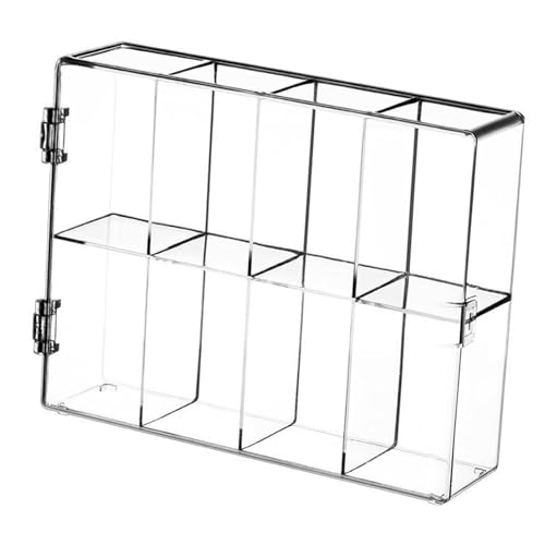 Milageto Acryl-Display-Rack, Action-Figuren-Vitrine, Organizer, Vitrine, praktische Aufbewahrungsvitrine, Vitrine für Spielzeugfiguren von Milageto