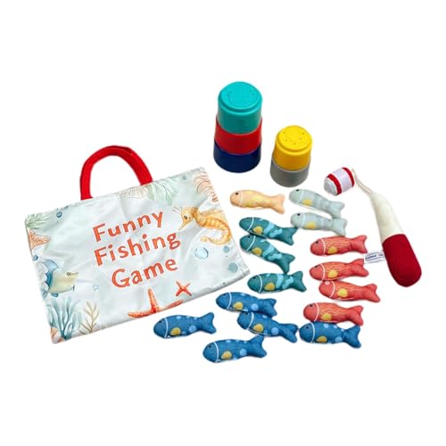 Milageto Angelspielzeug, Aktivitätsmatte zur sensorischen Entwicklung, Farbsortierung, Angelspiel für Kleinkinder im Alter von 1–3 Jahren, Jungen und Mädchen, Beige Milageto Angelspielzeug, Aktivitätsmatte zur sensorischen Entwicklung, Farbsortierung, Angelspiel für Kleinkinder im Alter von 1–3 Jahren, Jungen und Mädchen, Beige von Milageto