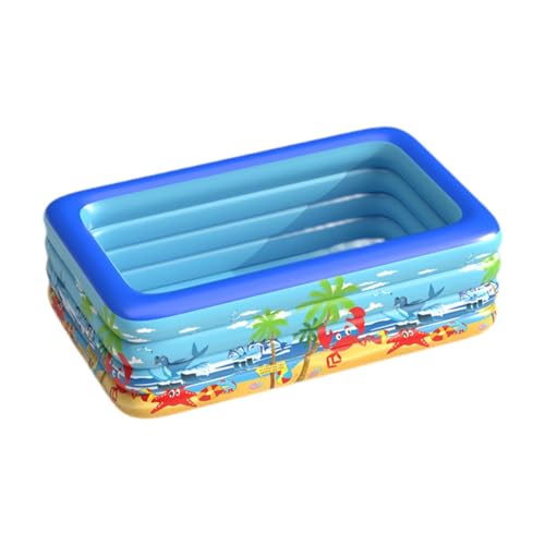 Milageto Aufblasbarer Pool für Kinder und Erwachsene, Planschbecken für Kinder, tragbar, verdicktes aufblasbares Schwimmbecken, Kinderbecken für den Rasen im, 210x150x70cm Milageto Aufblasbarer Pool für Kinder und Erwachsene, Planschbecken für Kinder, tragbar, verdicktes aufblasbares Schwimmbecken, Kinderbecken für den Rasen im, 210x150x70cm von Milageto
