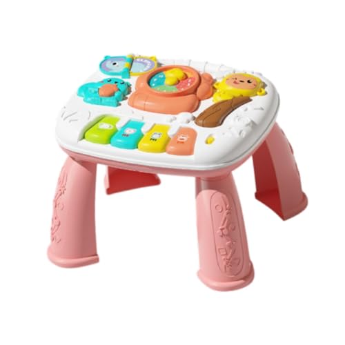 Milageto Baby-Aktivität, Lerntisch, Spielzeug, Klavierspielzeug, Kinder, Valentinstagsgeschenke, abnehmbares Bein, sensorisches Spielzeug für Alter 3–6, Rosa Milageto Baby-Aktivität, Lerntisch, Spielzeug, Klavierspielzeug, Kinder, Valentinstagsgeschenke, abnehmbares Bein, sensorisches Spielzeug für Alter 3–6, Rosa von Milageto