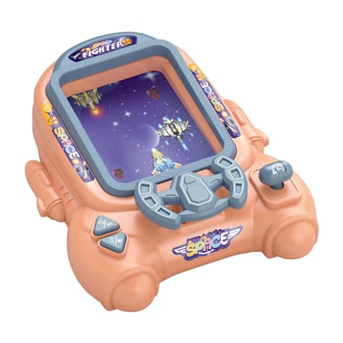 Milageto Baby-Musik-Lenkrad-Spielzeug, Kleinkinder, simuliertes Fahrspiel, Weltraumthema, Trompeten-Joystick, Musikspielzeug für 3-Jährige, ROSA von Milageto