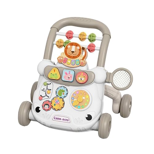 Milageto Baby Push Walking Sit to Stand, Interaktives Lauflernspielzeug, Spielpanel, Aktivitätscenter für Jungen und Mädchen im Alter von 6–12 Monaten, Grau Milageto Baby Push Walking Sit to Stand, Interaktives Lauflernspielzeug, Spielpanel, Aktivitätscenter für Jungen und Mädchen im Alter von 6–12 Monaten, Grau von Milageto