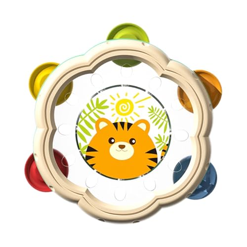 Milageto Baby Tamburin Trommel Handtrommel Frühe Kindheit Bildung Glocke Schütteln Hand Tamburin für Mädchen Jungen Baby Kleinkinder Kinder Geschenke, GrÜn Milageto Baby Tamburin Trommel Handtrommel Frühe Kindheit Bildung Glocke Schütteln Hand Tamburin für Mädchen Jungen Baby Kleinkinder Kinder Geschenke, GrÜn von Milageto