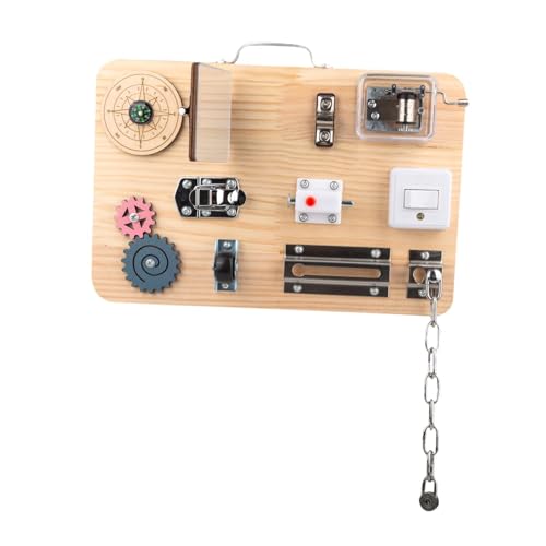 Milageto Beschäftigte Board Sensory Toy Learning Aktivitäten Feinmotorische Fähigkeiten Holzspielzeug Frühschulbildung für Weihnachtsgeschenkjungen und Mädchen Milageto Beschäftigte Board Sensory Toy Learning Aktivitäten Feinmotorische Fähigkeiten Holzspielzeug Frühschulbildung für Weihnachtsgeschenkjungen und Mädchen von Milageto