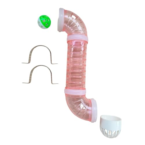 Milageto Beschäftigter Board DIY Teil DIY Materialröhre Feinförderung Lernen lernender Teile für Jungen Mädchen, Rosa von Milageto