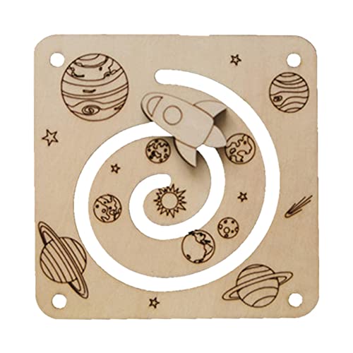 Milageto Beschäftigtes aus Holz, Flugzeugrutsche, Sensorisches Beschäftigtes, Zubehör, Montessori-Unterhaltungs-Beschäftigtes für Kinder, von Milageto