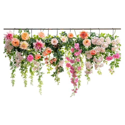 Milageto Blumen-Glasaufkleber, Blumen-/Pflanzen-Fensteraufkleber, Hintergrunddekoration, statisch haftend, Mehrfarbig, für Büro, Wohnheim, Balkon, Schlafzimmer, Type B von Milageto