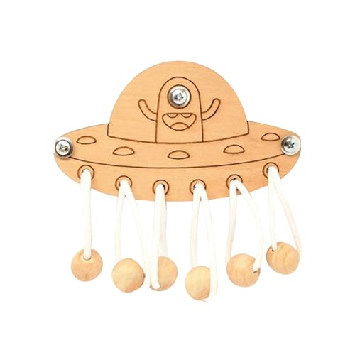 Milageto Montessori Sockel Stecker Spielzeug Activity Board Zubehör Sensory Board Spielzeug Lehrmittel für Vorschule Kleinkinder Kinder, Raumschiff von Milageto