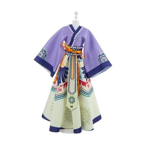 Milageto Chinesisch traditionelle alte Puppenkleidung Party Kleid Kleid Handwerk Outfit weiche stilvolle Prinzessin -Puppenkleid für Foto -Requisiten, Stil A4 von Milageto