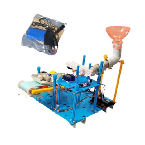 Milageto DIY -Assemblerlinie Förderbelt Rundschreiben Kids Science Toy Pädagogikspielzeug Experiment Set STEM -Spielzeug für Zuhause von Milageto