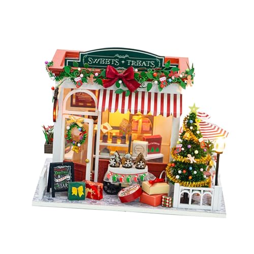 Milageto DIY Miniatur-Puppenhaus-Bausätze mit Zubehör, mit Licht, kleines Hausbauset, Mini-Hausbausätze als Geburtstagsgeschenk Milageto DIY Miniatur-Puppenhaus-Bausätze mit Zubehör, mit Licht, kleines Hausbauset, Mini-Hausbausätze als Geburtstagsgeschenk von Milageto