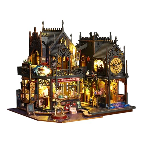 Milageto DIY Puppenhaus-Kits, 3D-Puzzles, handgefertigte Sammlerstücke, Vintage, kreative, Kunstwerke, Puppenhaus-Zubehör aus Holz Milageto DIY Puppenhaus-Kits, 3D-Puzzles, handgefertigte Sammlerstücke, Vintage, kreative, Kunstwerke, Puppenhaus-Zubehör aus Holz von Milageto