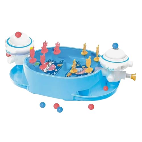 Milageto Desktop-Flipperspiel, Mini-, pädagogisches Lernspielzeug, Tischspiel für Kinder ab 3 Jahren, Zwei Spieler, Blau von Milageto