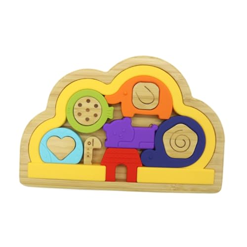 Milageto Desktop Toy Children Kinder interaktive Spiele STEM Playset Multifunktionaler -Bildungsbausteine ​​für 3 4 5 Jahre Kinder, Gelb von Milageto