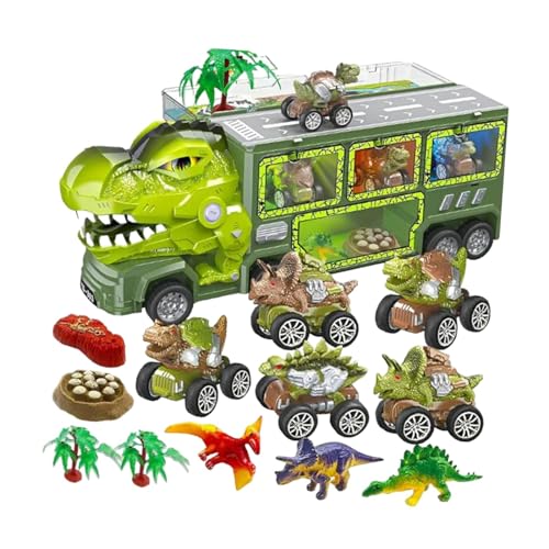 Milageto Dinosaurier-LKW-Spielzeug für Kinder, Tyrannosaurus-Autospielzeug, eingebautes Licht und Sound, für Partyzubehör im Vorschulalter ab 3 Jahren von Milageto