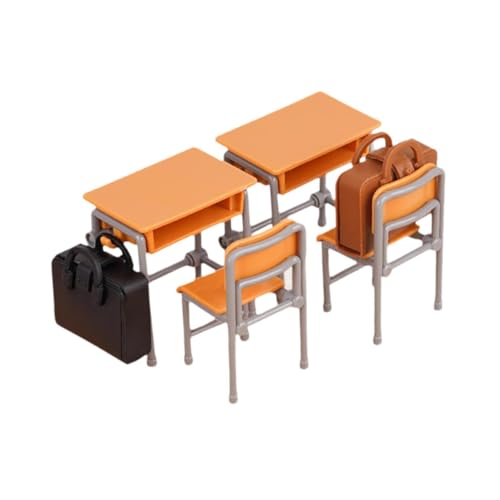 Milageto Dollhouse Classroom Desk Stuhlmodell, 1/12 Szene Miniatur -Puppenhausmöbel, Puppenhauszubehör für Dollhouse Decor Milageto Dollhouse Classroom Desk Stuhlmodell, 1/12 Szene Miniatur -Puppenhausmöbel, Puppenhauszubehör für Dollhouse Decor von Milageto