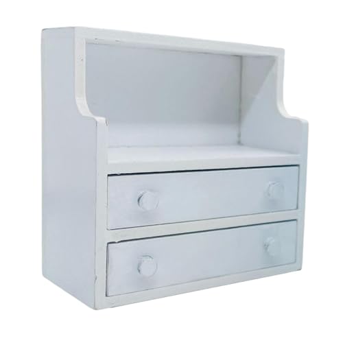 Milageto Dollhouse -Nachttisch Doll House Accessoires klassisch, Weiß Milageto Dollhouse -Nachttisch Doll House Accessoires klassisch, Weiß von Milageto