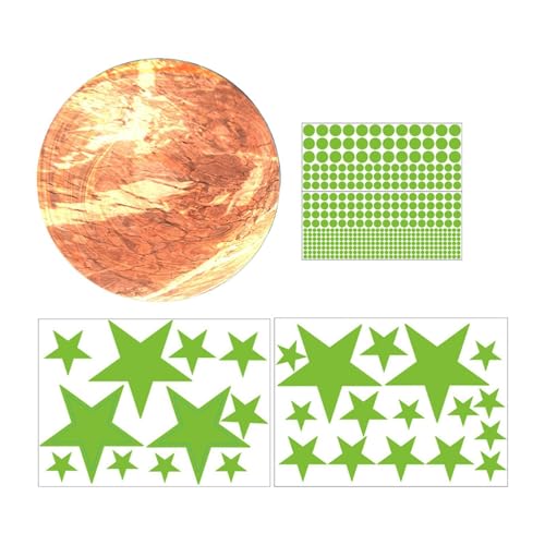Milageto Dunkeln leuchtende Sterne und Mond, Wandaufkleber mit Sternen und Planeten, kreativ, DIY-Wandaufkleber, Kinderzimmer- Milageto Dunkeln leuchtende Sterne und Mond, Wandaufkleber mit Sternen und Planeten, kreativ, DIY-Wandaufkleber, Kinderzimmer- von Milageto