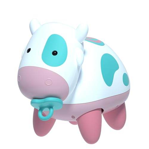 Milageto Elektrisches Krabbel-Kuh-Spielzeug, lustiges elektronisches Haustier-Baby-Spielzeug für Neugeborene Mädchen, Geburtstagsgeschenk von Milageto