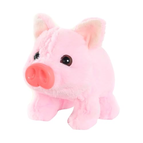 Milageto Elektronisches Plüschschwein, interaktives Ferkel-Haustier, beweglicher Mund, lustiges interaktives animiertes Stofftier für Jungen, Mädchen, Kinder, Rosa Milageto Elektronisches Plüschschwein, interaktives Ferkel-Haustier, beweglicher Mund, lustiges interaktives animiertes Stofftier für Jungen, Mädchen, Kinder, Rosa von Milageto
