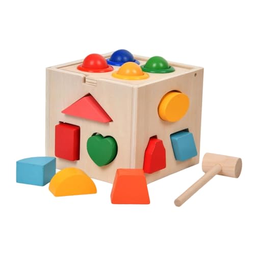 Milageto Farb- und Formsortierbox, Zuordnungsspiel, farbenfrohes Formsortierspielzeug für die Früherziehung, kognitives Spielzeug für, Mädchen, Jungen, Milageto Farb- und Formsortierbox, Zuordnungsspiel, farbenfrohes Formsortierspielzeug für die Früherziehung, kognitives Spielzeug für, Mädchen, Jungen, von Milageto