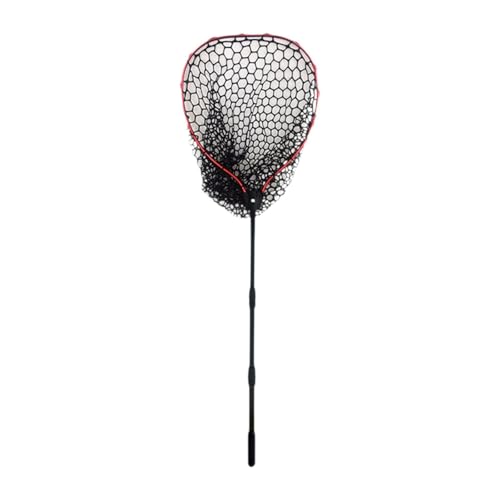 Milageto Fischernetz, Angelkescher, komfortabler Griff, Netz, Fangwerkzeug für Outdoor-Sportarten, Rot Milageto Fischernetz, Angelkescher, komfortabler Griff, Netz, Fangwerkzeug für Outdoor-Sportarten, Rot von Milageto