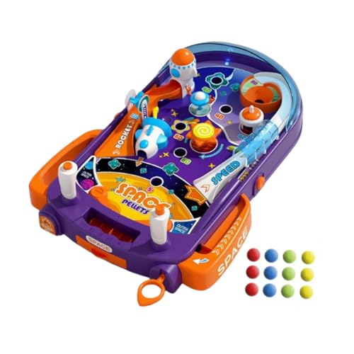 Milageto Flipperautomat für Kinder, Montessori-Entwicklungsspielzeug für Kinder, Robustes Partygeschenk, Mehrzweck, für Kinder im Vorschulalter, Jungen und, mit Licht Milageto Flipperautomat für Kinder, Montessori-Entwicklungsspielzeug für Kinder, Robustes Partygeschenk, Mehrzweck, für Kinder im Vorschulalter, Jungen und, mit Licht von Milageto