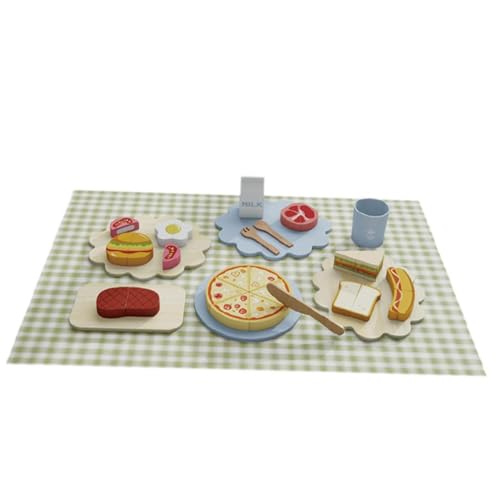 Milageto Food -Set tun vor, Spielen Vorschulspielzeug schlüpfbares Pizzaspiel frühes Entwicklungsbrot schneiden Food Toy für Party Gefälligkeiten Milageto Food -Set tun vor, Spielen Vorschulspielzeug schlüpfbares Pizzaspiel frühes Entwicklungsbrot schneiden Food Toy für Party Gefälligkeiten von Milageto