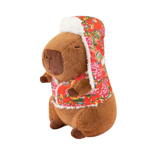 Milageto Gefülltes Capybara-Plüschtier, weiches Spielzeug, begleitendes Schlafspielzeug, dekoratives Auto für Kinder, Erwachsene, Jungen, Mädchen, 45CM von Milageto
