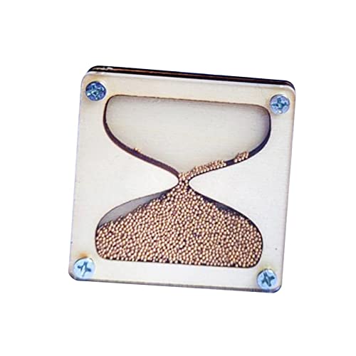 Milageto Hölzerne Sanduhr Montessori Busy Board Material Zubehör Praktisches Motorik Lernspielzeug für Kleinkinder Kinder Party Favors, golden von Milageto