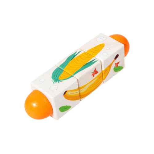 Milageto Hölzernes rotierendes Puzzle, Puzzle Bausteine, Handfraßen, Hirnteaser Frühschulbildung für Geburtstagsgeschenke für Jungen und Mädchen, Obst Gemüse Milageto Hölzernes rotierendes Puzzle, Puzzle Bausteine, Handfraßen, Hirnteaser Frühschulbildung für Geburtstagsgeschenke für Jungen und Mädchen, Obst Gemüse von Milageto