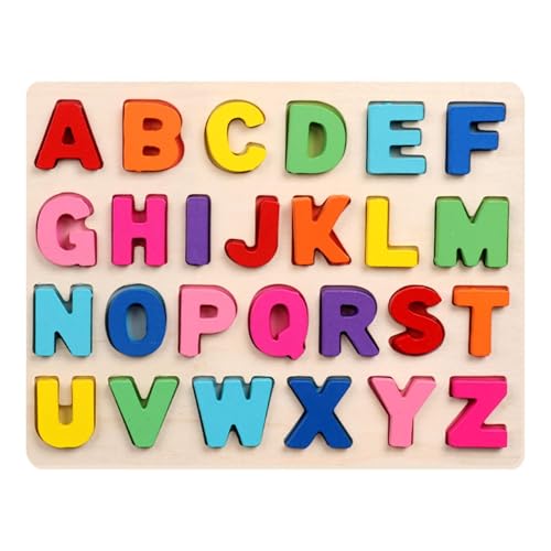 Milageto Holzspielzeug ab 3 4 5 6 7 8 Jahren Kinder, Buchstaben-Lernspiele Kinder Stifte-Puzzle Spielzeug Montessori Sortierspielzeug für Vorschule Junge Mädchen, Großbuchstabe Milageto Holzspielzeug ab 3 4 5 6 7 8 Jahren Kinder, Buchstaben-Lernspiele Kinder Stifte-Puzzle Spielzeug Montessori Sortierspielzeug für Vorschule Junge Mädchen, Großbuchstabe von Milageto