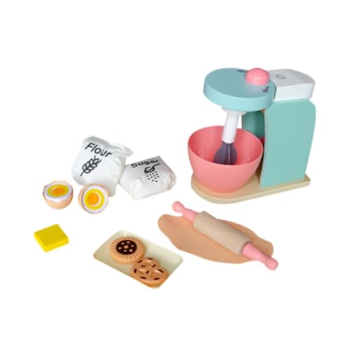 Milageto Holzmixer-Set, Küchenspielzeug, Rollenspiele, Bildung, Küchenspielset, Spiellebensmittel, Küchenzubehör für Kinder, Mädchen und Jungen Milageto Holzmixer-Set, Küchenspielzeug, Rollenspiele, Bildung, Küchenspielset, Spiellebensmittel, Küchenzubehör für Kinder, Mädchen und Jungen von Milageto