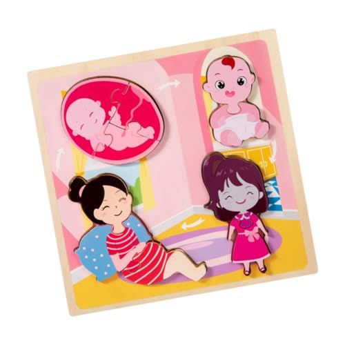 Milageto Holzpuzzle, Puzzle, Feinmotorik, Geburtstagsgeschenke, Denksportaufgabe, Lernspielzeug zum Anfassen, Frauen von Milageto