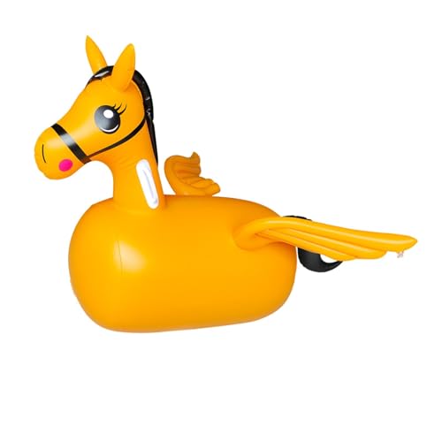 Milageto Hüpfpferd für, aufblasbares Reitspielzeug, Geschenk, Jungen und Mädchen, springendes Tierspielzeug für Spiele, Urlaubsaktivitäten, Rasen von Milageto