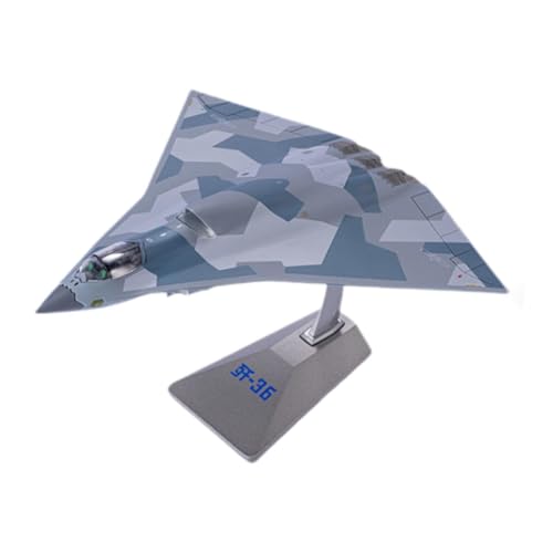 Milageto J36-Kampfflugzeugmodell im Maßstab 1:144, simuliertes Flugzeug-Souvenirdisplay mit Display-Basis, Flugzeug-Angriffskampfflugzeugmodell von Milageto