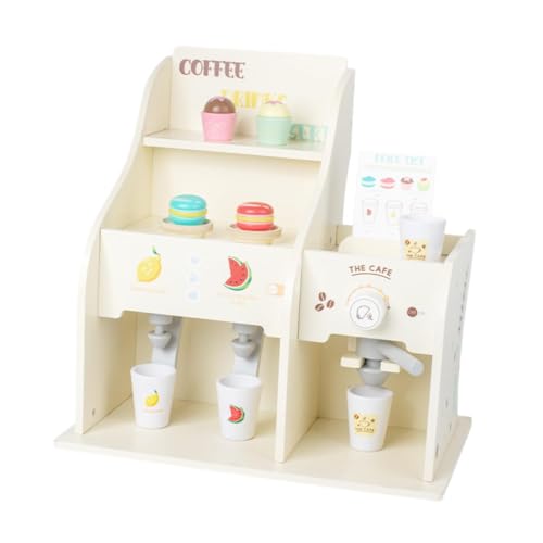 Milageto Kaffeemaschinen-Set, Rollenspiel-Spielzeug, realistisches Rollenspiel, hölzerne Kaffeemaschine, Kinder-Kaffeemaschine-Spielset, für Jungen, Mädchen, Milageto Kaffeemaschinen-Set, Rollenspiel-Spielzeug, realistisches Rollenspiel, hölzerne Kaffeemaschine, Kinder-Kaffeemaschine-Spielset, für Jungen, Mädchen, von Milageto
