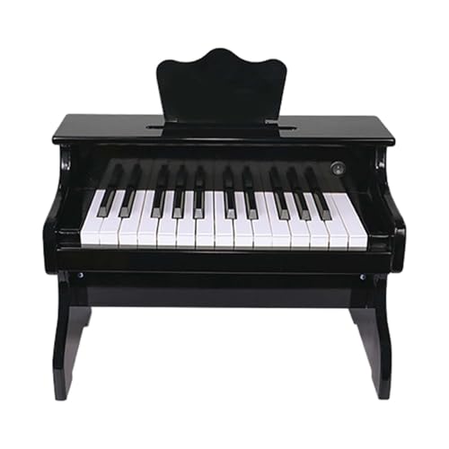 Milageto Kids Keyboard Piano Wood Piano für Kleinkinder, 25 Tasten musikalische spielbare praktische Keyboard -Instrumentenspielzeug für Anfänger, Schwarz Milageto Kids Keyboard Piano Wood Piano für Kleinkinder, 25 Tasten musikalische spielbare praktische Keyboard -Instrumentenspielzeug für Anfänger, Schwarz von Milageto