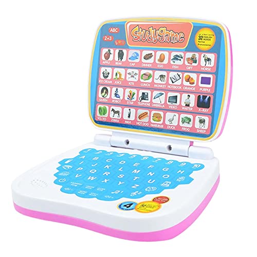 Milageto Kinder Lernen Laptop-Spielzeug, Lernspielcomputer, Spielzeug für die englische Früherziehung, interaktives Lernpad für Kinder, Tablet für Kinder, von Milageto