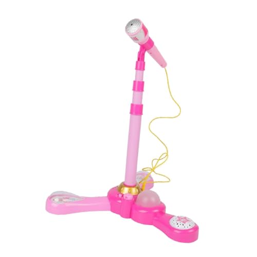 Milageto Kinder Mikrofonstand Spaß musikalische Effekte Einstellbares Höhengeschenk mit blinkendes Bühnenlicht mit Basis für Kinder im Alter von 3 Jahren Milageto Kinder Mikrofonstand Spaß musikalische Effekte Einstellbares Höhengeschenk mit blinkendes Bühnenlicht mit Basis für Kinder im Alter von 3 Jahren von Milageto