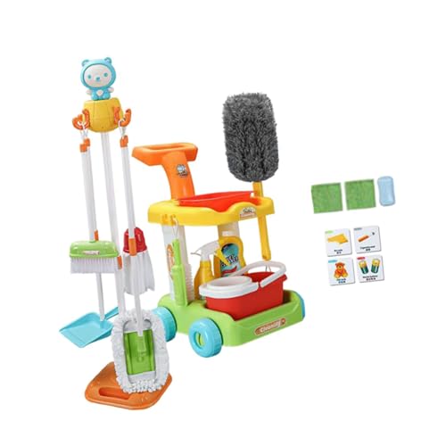 Milageto Kinder-Reinigungsset Rollenspiel, Reinigungs-Rollenspiel für Kleinkinder, Spielzeug-Reinigungsset Rolle für Jungen, Mädchen, Kinder, 35 Stück Milageto Kinder-Reinigungsset Rollenspiel, Reinigungs-Rollenspiel für Kleinkinder, Spielzeug-Reinigungsset Rolle für Jungen, Mädchen, Kinder, 35 Stück von Milageto